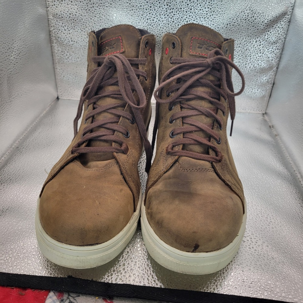 TCX Street Ace Waterproof Brown Leather Motorcycle Riding Boots Mens Size 42 8.5